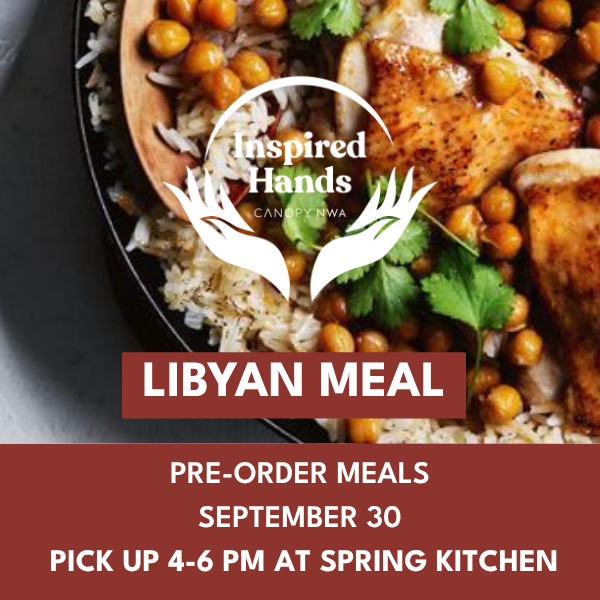 Canopy Inspired Hands Libyan Pre-Order Meal