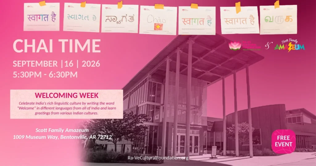 NWA Chai Time: Welcoming Week NWA